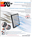 K&N Premium Cabin Air Filter - Lifetime, Washable - VF2045