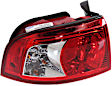 Driver Side, Outer Tail Light, with Bulb, Halogen, Clear and Red Lens