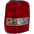 Driver Side Tail Light, with Bulb, Halogen, Clear and Red Lens, 6 Cyl., 3.5L Engine, CAPA CERTIFIED