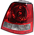 Passenger Side Tail Light, with Bulb, Halogen, Clear and Red Lens