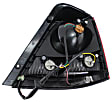 Driver Side Tail Light, with Bulb, Halogen, Clear and Red Lens
