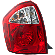Driver Side Tail Light, with Bulb, Halogen, Clear and Red Lens, 4 Cyl., 2.0L Engine