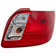 Passenger Side Tail Light, With bulb(s), Halogen, Clear and Red Lens, CAPA CERTIFIED