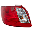 Driver Side Tail Light, With bulb(s), Halogen, Clear and Red Lens, CAPA CERTIFIED