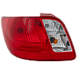 Driver Side Tail Light, With bulb(s), Halogen, Clear and Red Lens, CAPA CERTIFIED