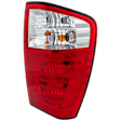 Passenger Side Tail Light, with Bulb, Halogen, Clear and Red Lens, CAPA Certified
