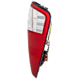 Passenger Side Tail Light, with Bulb, Halogen, Clear and Red Lens, CAPA Certified
