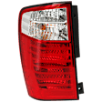 Driver Side Tail Light, with Bulb, Halogen, Clear and Red Lens, CAPA Certified
