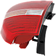 Passenger Side Tail Light, with Bulb, Halogen, Amber, Clear and Red Lens, CAPA CERTIFIED