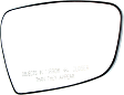 Passenger Side Mirror Glass, Heated, No Blind Spot Feature