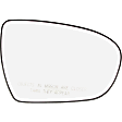 Passenger Side Mirror Glass, Heated, No Blind Spot Feature