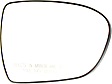 Passenger Side Mirror Glass, Heated, No Blind Spot Feature