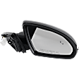 Passenger Side Mirror, Power Adjust, Heated, Manual Folding, Paintable, In-housing Signal Light, With Memory, No Puddle Light, No Auto-Dim, With Blind Spot Detection in Glass