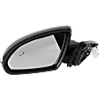 Driver Side Mirror, Power Adjust, Heated, Power Folding, Paintable, In-housing Signal Light, With Memory, No Puddle Light, No Auto-Dim, With Blind Spot Detection in Glass