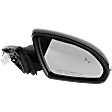2016-2020 Kia Optima - Passenger Side Mirror, Power Adjust, Heated, Power Folding, Paintable, In-housing Signal Light, With Memory, No Puddle Light, No Auto-Dimming, With Blind Spot Detection in Glass