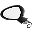 Driver Side Mirror, GT-Line Model, Power Adjust, Heated, Manual Folding, Paintable, In-housing Signal Light, With Blind Spot Detection in Glass