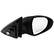 2019-2023 Kia Forte - Passenger Side Mirror, Power, Manual Folding, Non-Heated, Paintable, No Signal Light, No Memory, No Puddle Light, No Auto-Dimming, No Blind Spot Feature