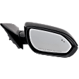 Passenger Side Mirror, Power Adjust, Manual Folding, Heated, Paintable, In-housing Signal Light, No Memory, No Puddle Light, No Auto-Dimming, With Blind Spot Detection in Glass