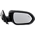 Passenger Side Mirror, Power Adjust, Manual Folding, Heated, Paintable, In-housing Signal Light, No Memory, No Puddle Light, No Auto-Dimming, With Blind Spot Detection in Glass