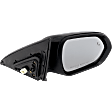 Passenger Side Mirror, Power Adjust, Manual Folding, Heated, Paintable, In-housing Signal Light, No Memory, No Puddle Light, No Auto-Dimming, With Blind Spot Detection in Glass