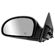 2004-2009 Kia Spectra - Driver Side Mirror, Power Adjust, Heated, Manual Folding, Paintable, No Signal Light, No Memory, No Puddle Light, No Auto-Dim, No Blind Spot Feature