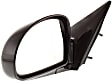 2004-2009 Kia Spectra - Driver Side Mirror, Power Adjust, Heated, Manual Folding, Paintable, No Signal Light, No Memory, No Puddle Light, No Auto-Dim, No Blind Spot Feature