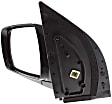 Driver Side Mirror, Power Adjust, Non-Heated, Manual Folding, Paintable, No Signal Light, No Memory, No Puddle Light, No Auto-Dim, No Blind Spot Feature
