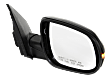 Passenger Side Mirror, Power, Manual Folding, Heated, Paintable, In-housing Signal Light, No Memory, No Puddle Light, No Auto-Dimming, No Blind Spot Feature