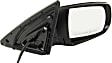 Passenger Side Mirror, Power Adjust, Manual Folding, Heated, Textured Black, In-housing Signal Light, No Memory, No Puddle Light, No Auto-Dimming, No Blind Spot Feature
