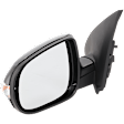Driver Side Mirror, Power Adjust, Manual Folding, Heated, Paintable, In-housing Signal Light, No Memory, No Puddle Light, No Auto-Dimming, No Blind Spot Feature