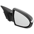 Passenger Side Mirror, Power Adjust, Non-Heated, Manual Folding, Paintable, In-housing Signal Light, No Memory, No Puddle Light, No Auto-Dim, No Blind Spot Feature