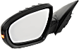 2013 Kia Optima - Driver Side Mirror, Korea or USA Built Vehicle, Power Adjust, Heated, Paintable, Manual Folding, In-housing Signal Light, No Blind Spot Feature, No Memory, No Puddle Light, No Auto-Dimming