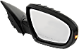 2011-2013 Kia Optima - Passenger Side Mirror, Power, Manual Folding, Heated, Paintable, In-housing Signal Light, No Memory, No Puddle Light, No Auto-Dimming, No Blind Spot Feature