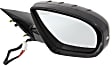 Passenger Side Mirror, Power Adjust, Power Folding, Heated, Paintable, In-housing Signal Light, No Memory, With Puddle Light, No Auto-Dimming, No Blind Spot Feature