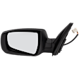 Driver Side Mirror, Power Adjust, Manual Folding, Non-Heated, Textured Black, No Signal Light, No Memory, No Puddle Light, No Auto-Dimming, No Blind Spot Feature