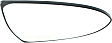 Passenger Side Mirror Glass, Heated, No Blind Spot Feature