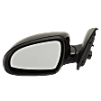 Driver Side Mirror, Power Adjust, Non-Heated, Manual Folding, Paintable, No Signal Light, No Memory, No Puddle Light, No Auto-Dim, No Blind Spot Feature