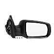 2014 Kia Sorento LX - Passenger Side Mirror, Power Adjust, Non-Heated, Textured Black, Manual Folding, In-housing Signal Light, No Blind Spot Feature, No Memory, No Puddle Light, No Auto-Dimming