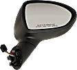 2012-2017 Kia Rio - Passenger Side Mirror, Power, Manual Folding, Heated, Paintable, No Signal Light, With memory, No Puddle Light, No Auto-Dimming, No Blind Spot Feature