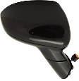2012-2017 Kia Rio - Passenger Side Mirror, Power, Manual Folding, Heated, Paintable, No Signal Light, With memory, No Puddle Light, No Auto-Dimming, No Blind Spot Feature