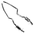 11404200 Cat-Back Exhaust System, Made of Stainless Steel, Performance Series