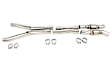 2160H432 Headers Long Tube, Natural, Made of Stainless Steel