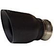 31524T10 Performance Replacement Series Exhaust Tip - Black, Ceramic, Single, Direct Fit, Sold individually