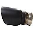 31524T10 Performance Replacement Series Exhaust Tip - Black, Ceramic, Single, Direct Fit, Sold individually