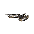 35201110 Headers Shorty, Natural, Made of Stainless Steel