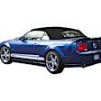 1990 Ford Mustang - Convertible Top, Black, Without Windows