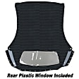 2000 Ford Mustang - Convertible Top, Black, With Plastic Rear Windows