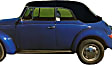1968 Volkswagen Beetle - Convertible Top, Black, Without Windows