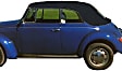 1971 Volkswagen Beetle - Convertible Top, Black, Without Windows