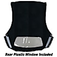 1990 BMW 325i Base 6 Cyl 2.5L - Convertible Top, Black, With Plastic Tinted Rear Windows